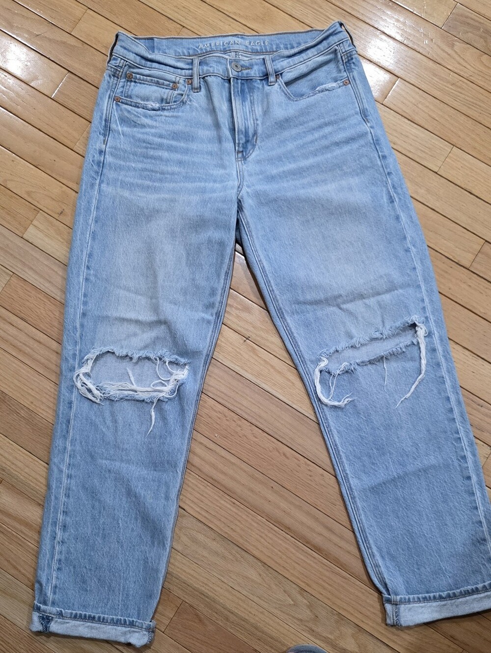 American Eagle Outfitters Light Blue Relaxed Women's Jeans Size10